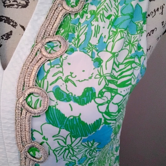Lilly Pulitzer Janice It's A Zoo Limeade Shift Dress - 0 - Picture 5 of 12